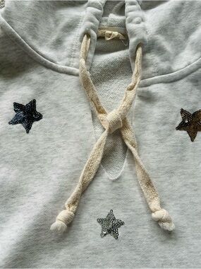 Hem & Thread Sequin Stars hoodie